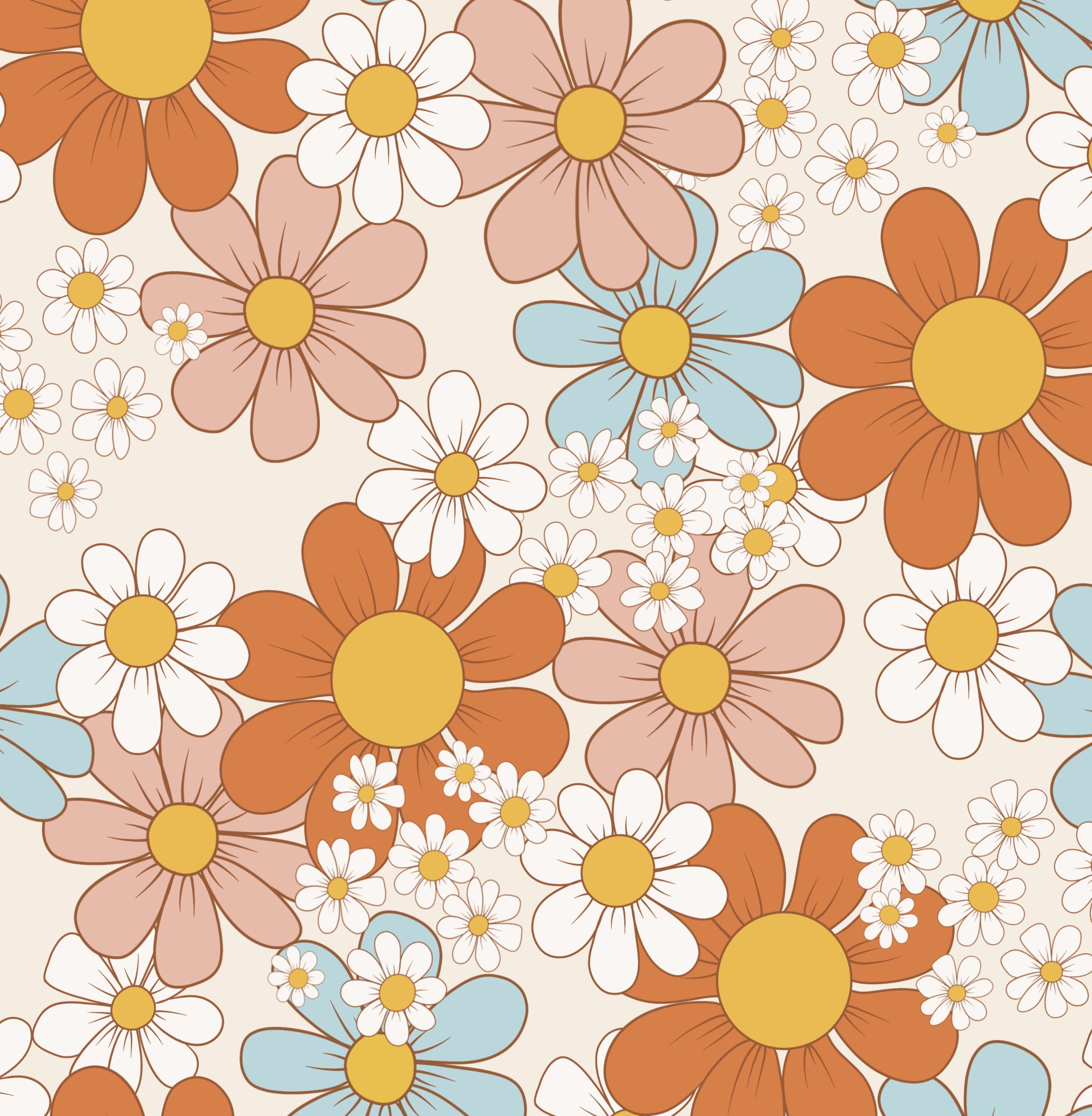 Floral seamless surface pattern design collections digital download