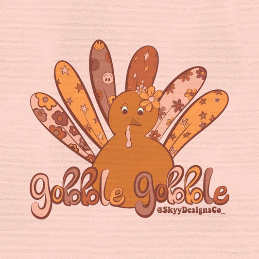 Gobble gobble turkey PNG sublimation - SkyyDesignsCo