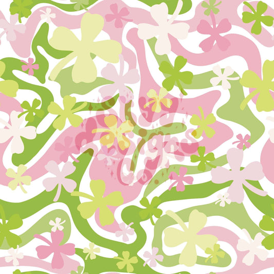 Groovy clovers seamless pattern - SkyyDesignsCo