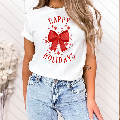 Happy holidays Bow PNG Design