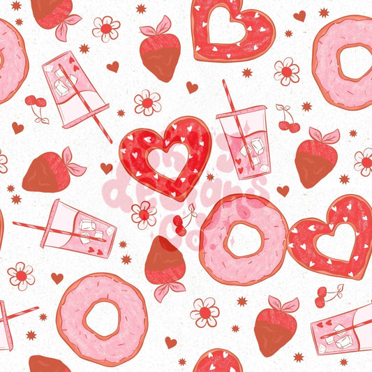 Love donuts seamless pattern - SkyyDesignsCo