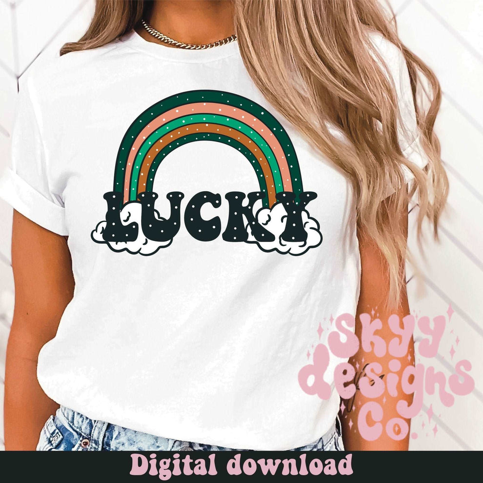 Lucky rainbow PNG file – Skyy Designs Co.