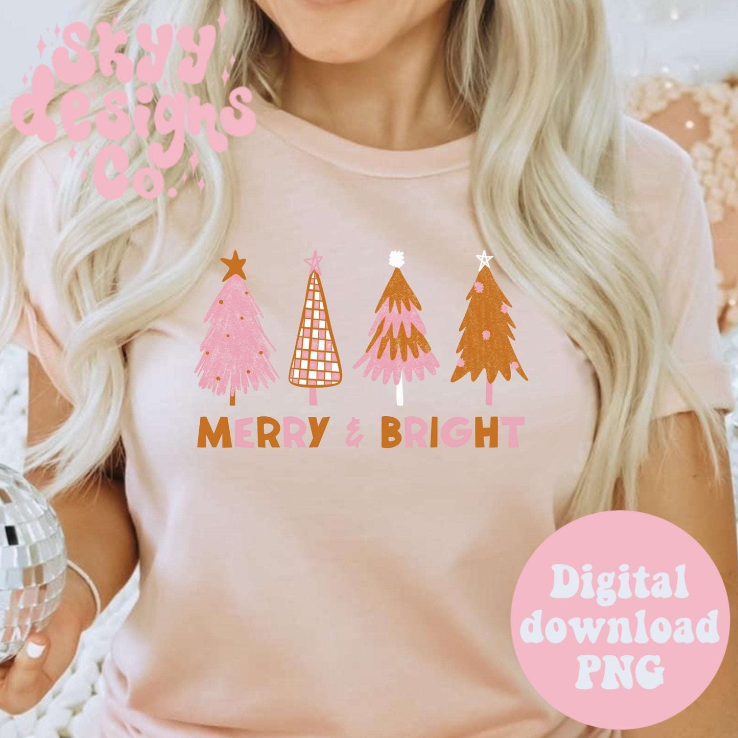 Merry & bright PNG - SkyyDesignsCo