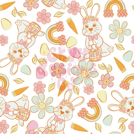 Pastel Easter seamless pattern - SkyyDesignsCo