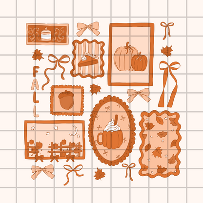 Preppy Fall PNG frame