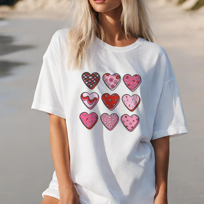 Trendy hearts valentine PNG Design