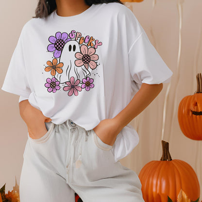 Spooky Ghost Floral PNG Sublimation
