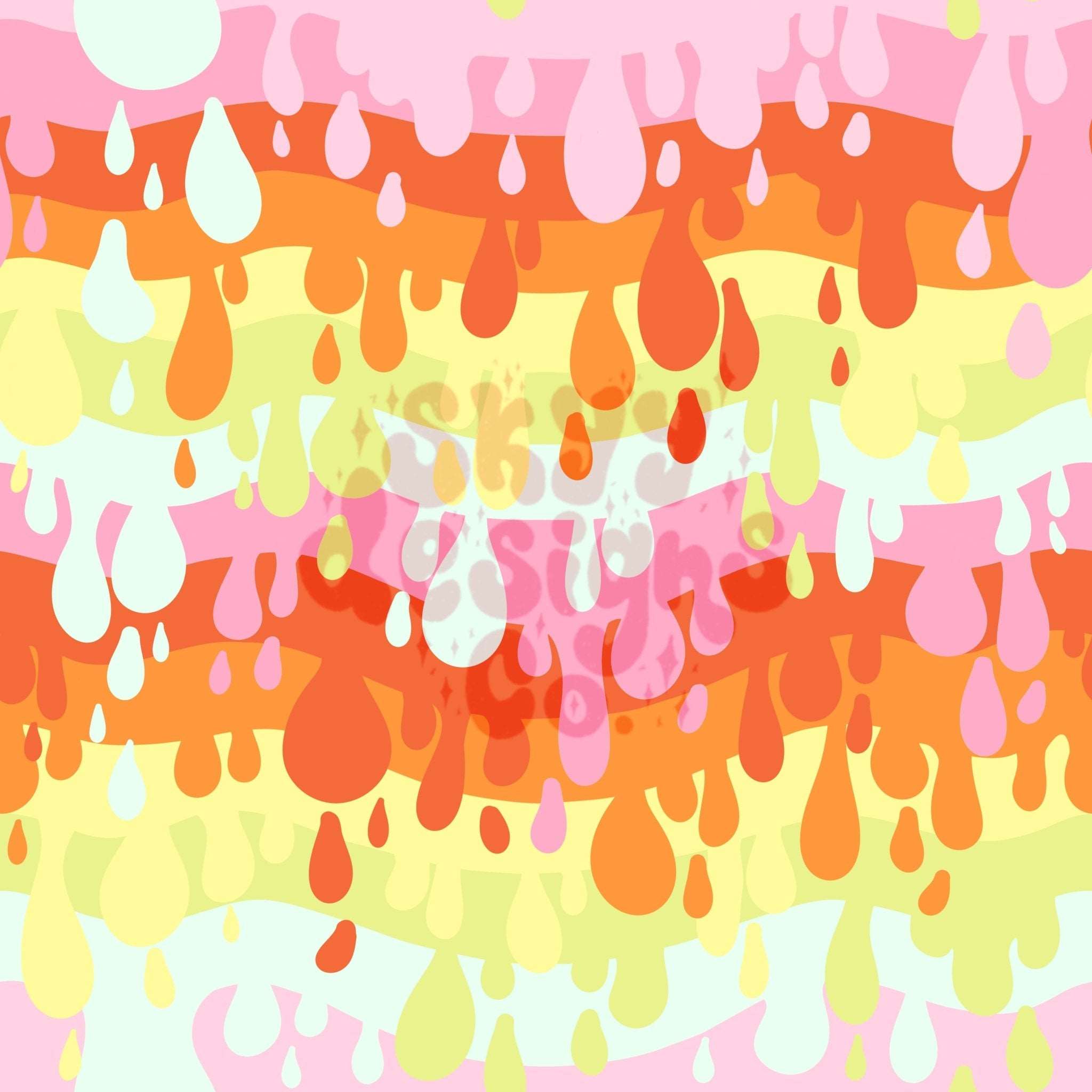 Rainbow drip seamless pattern – Skyy Designs Co.