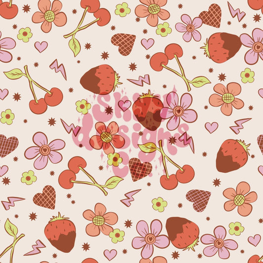 Retro cherry seamless pattern - SkyyDesignsCo