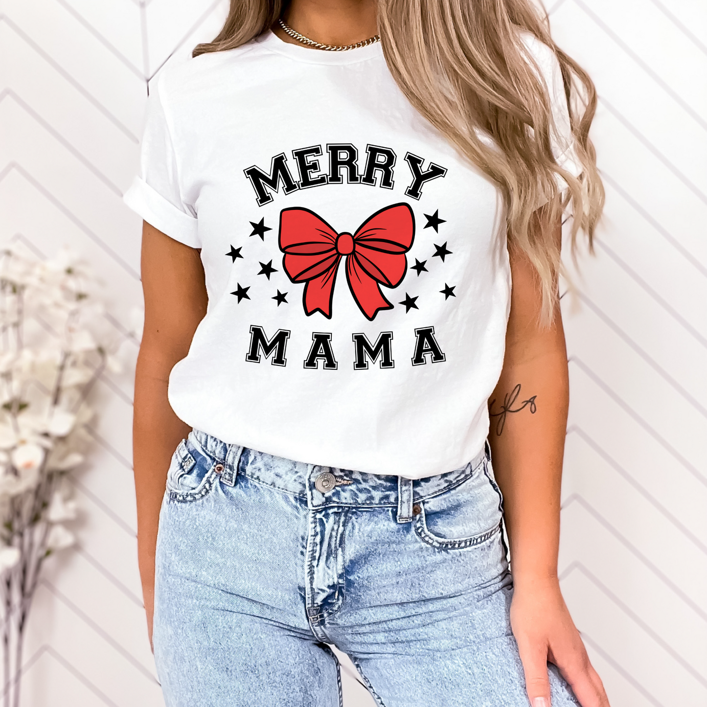 Merry mom bow PNG design