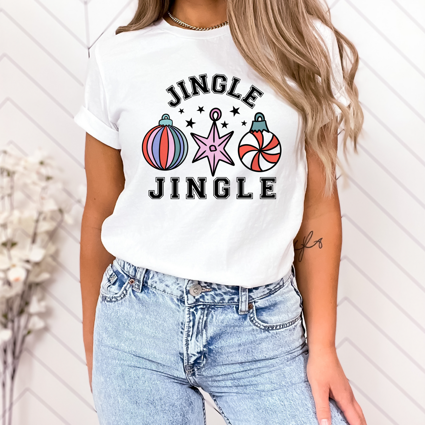 Jingle Ornaments Christmas PNG Design