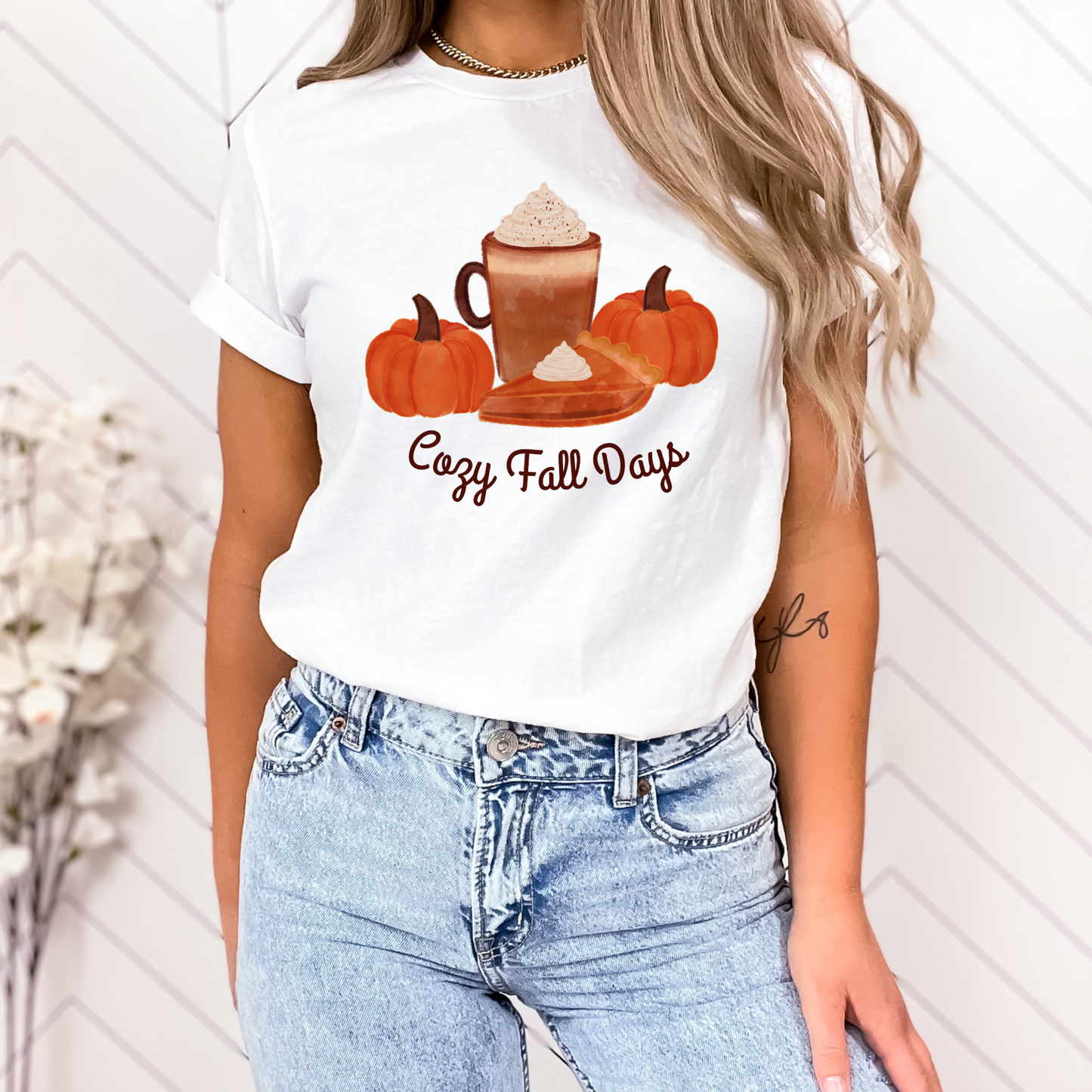 Cozy fall days PNG design