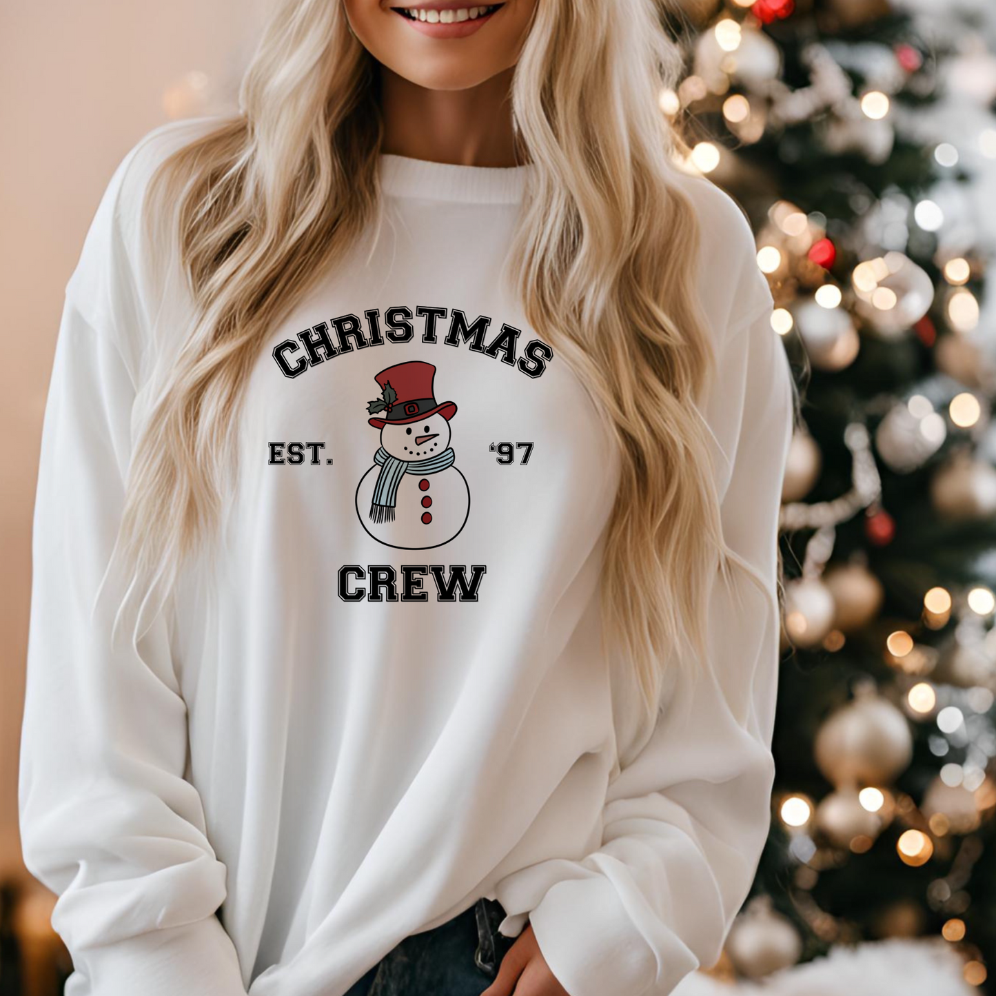 Christmas Crew Snowman PNG design