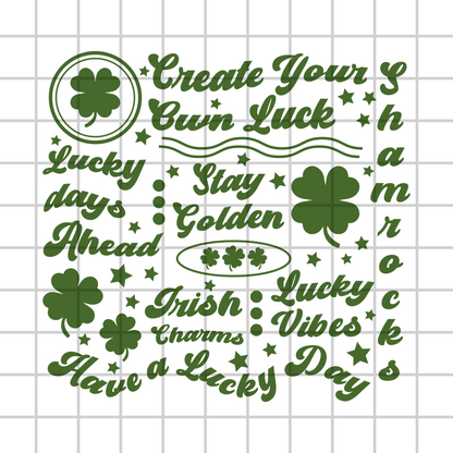 St. Patrick's Words PNG Design