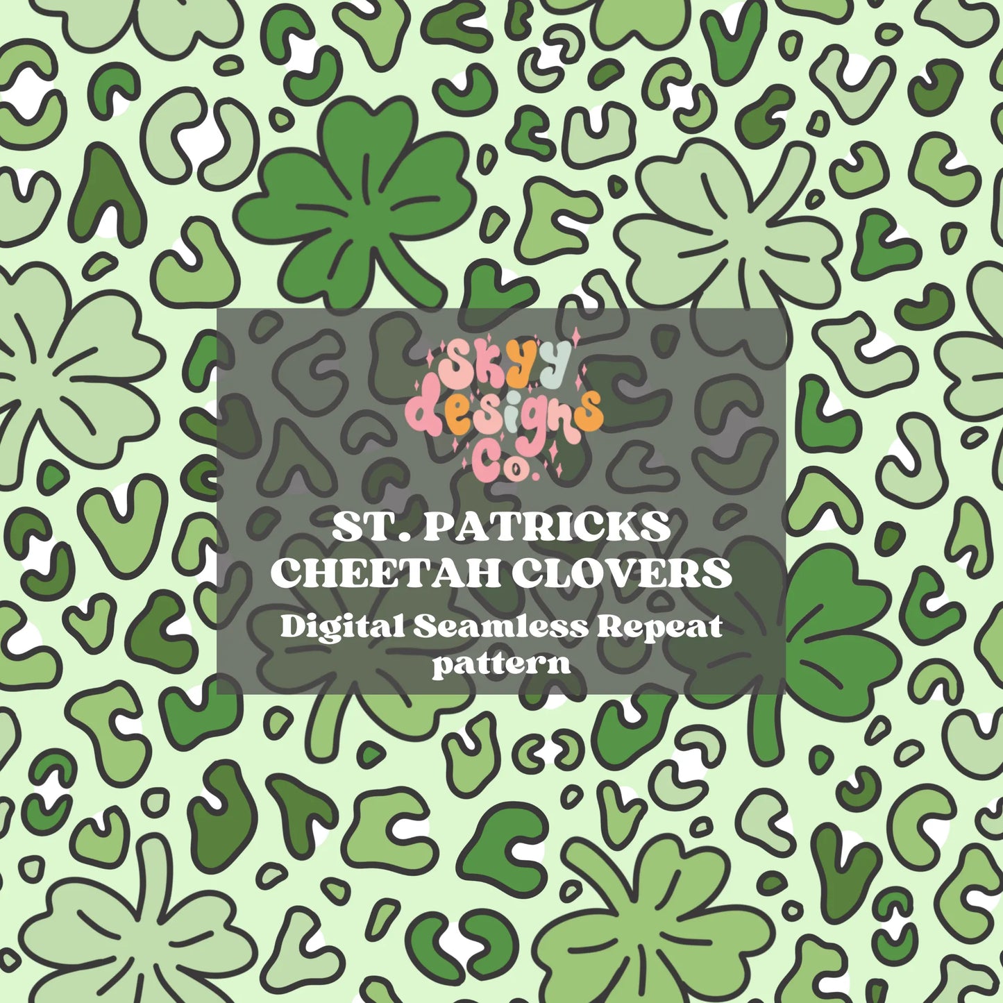 St. Patrick's Cheetah Pattern Design