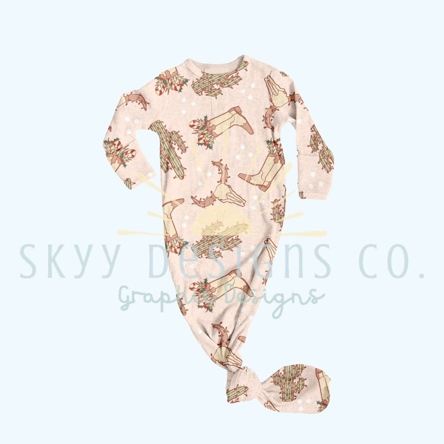 Baby tie up sleeper Mock-up template - SkyyDesignsCo