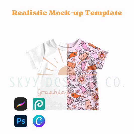 Basic tee Mock-up template - SkyyDesignsCo