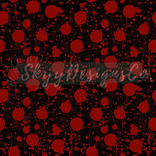 Blood splatter seamless repeat pattern - SkyyDesignsCo | Seamless Pattern Designs