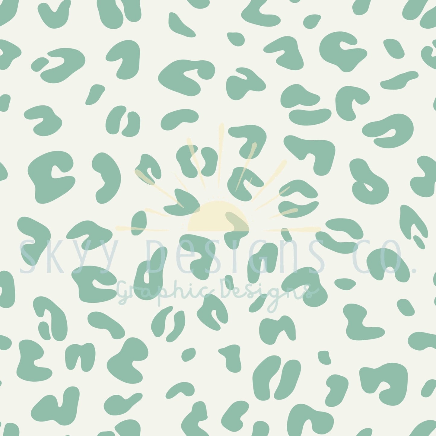 Blue leopard animal print seamless repeat pattern - SkyyDesignsCo | Seamless Pattern Designs