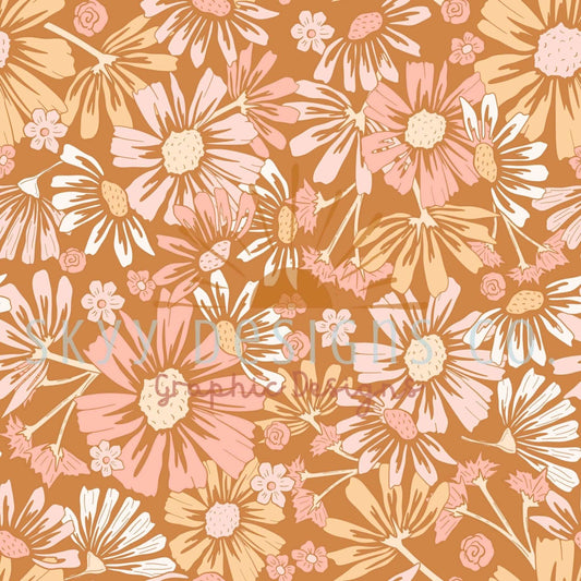 Boho Abstract Floral Seamless Pattern - SkyyDesignsCo | Seamless Pattern Designs