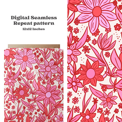 Boho Dainty Floral Pattern Design - SkyyDesignsCo | Seamless Pattern Designs