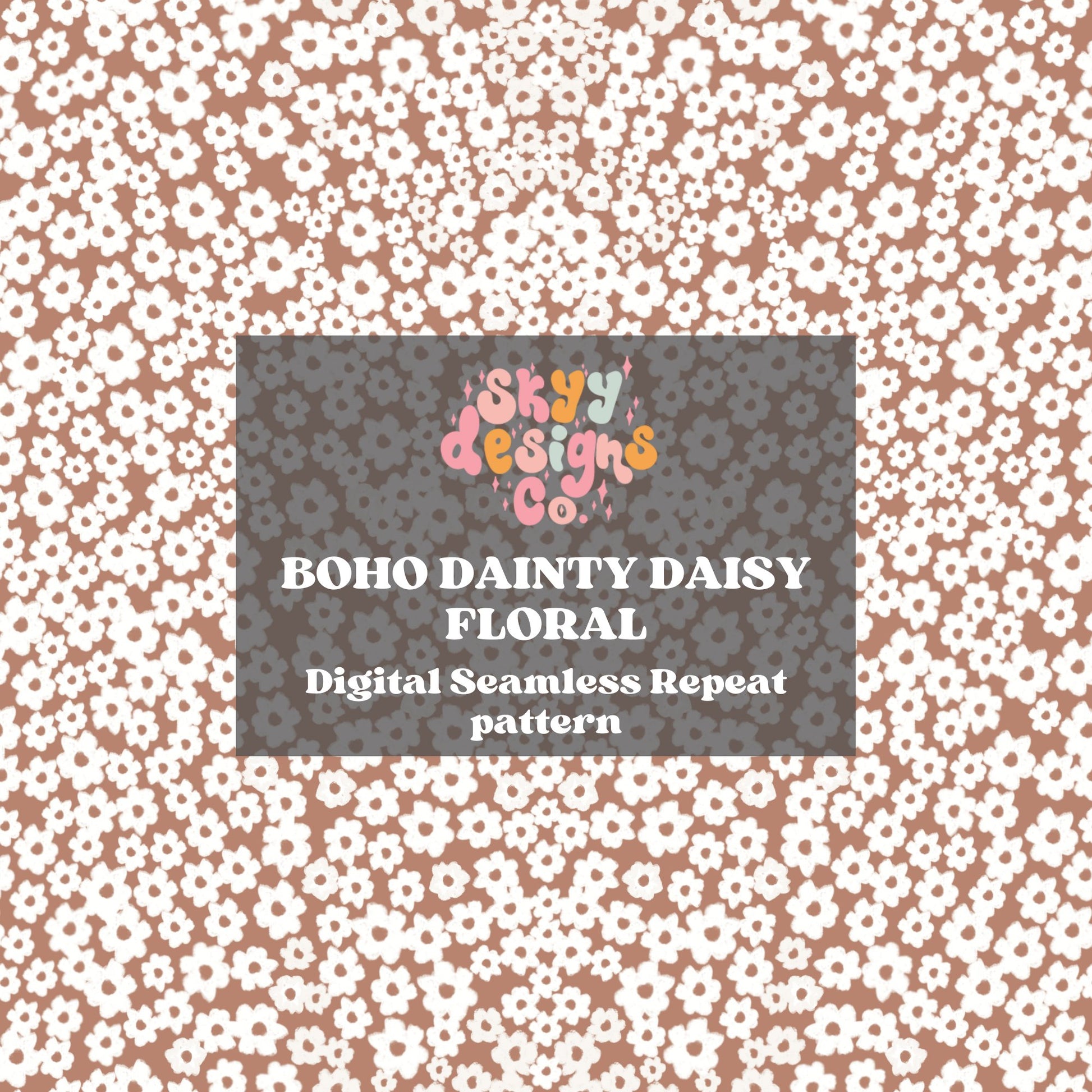 Boho Dainty floral seamless pattern - SkyyDesignsCo | Seamless Pattern Designs