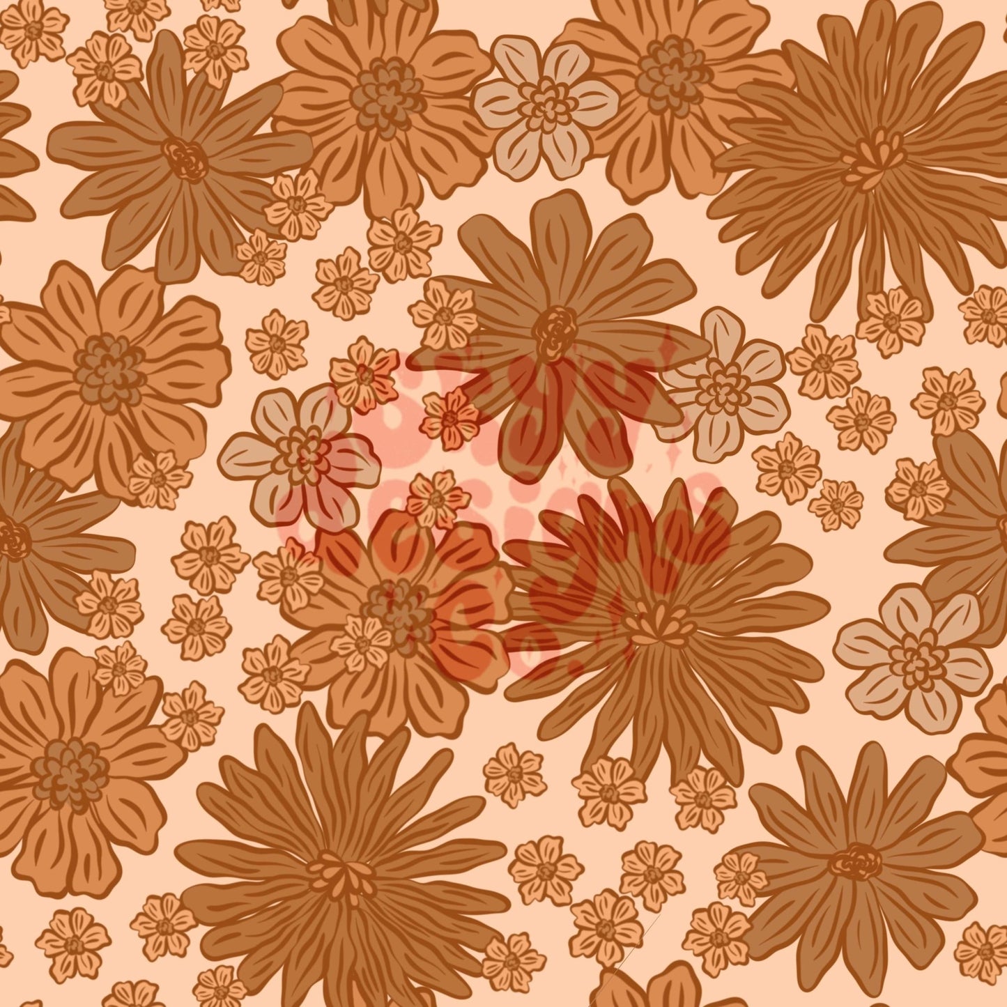Boho fall floral seamless surface pattern - SkyyDesignsCo | Seamless Pattern Designs