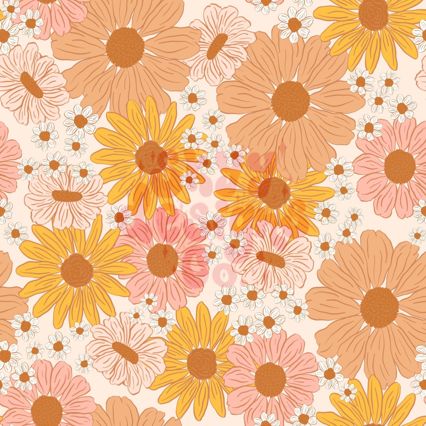 Boho summer floral seamless pattern - SkyyDesignsCo | Seamless Pattern Designs