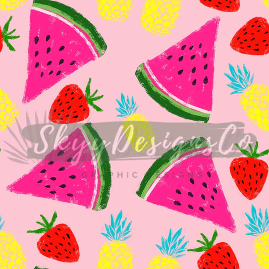 Bright fruits seamless pattern - SkyyDesignsCo | Seamless Pattern Designs