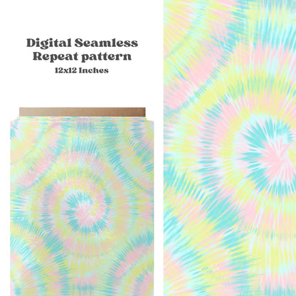 Bright pastel tie dye seamless pattern - SkyyDesignsCo | Seamless Pattern Designs