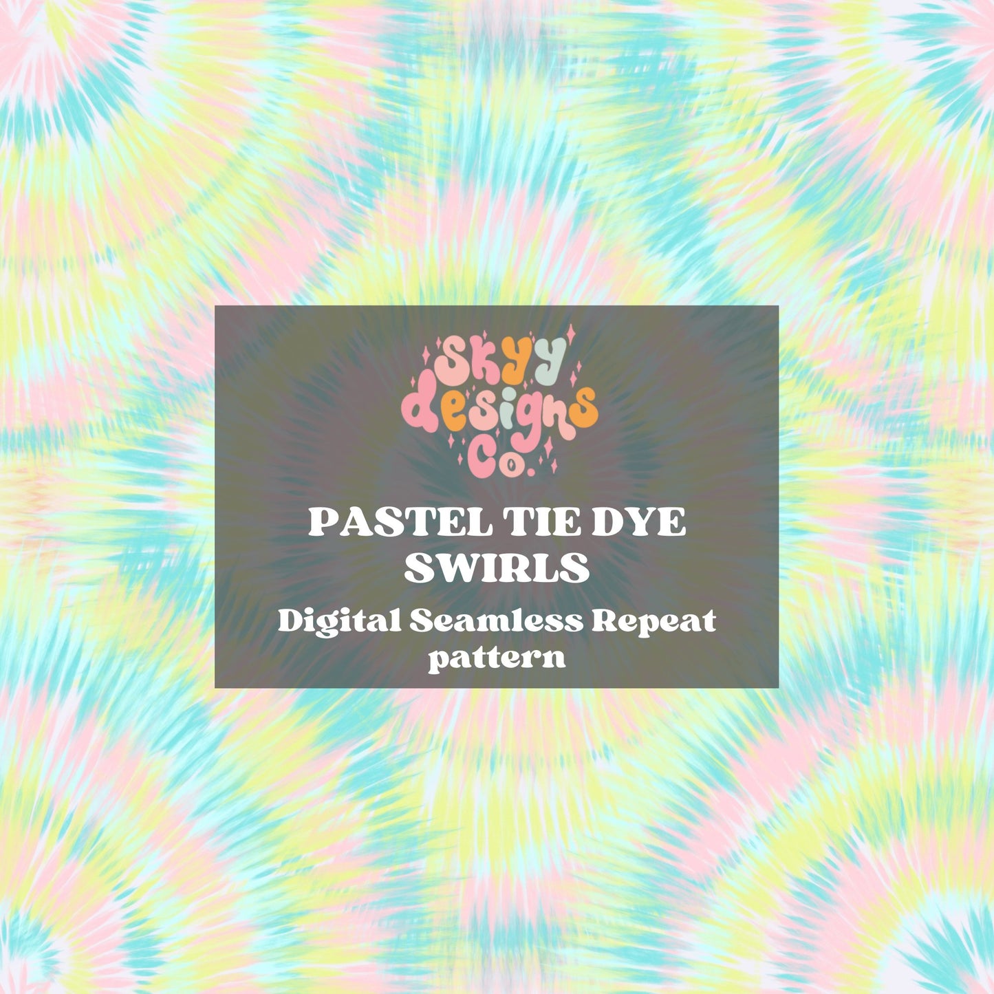 Bright pastel tie dye seamless pattern - SkyyDesignsCo | Seamless Pattern Designs