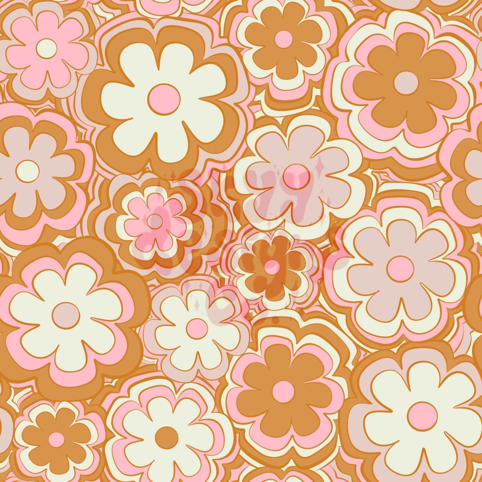 Bright retro daisy seamless pattern - SkyyDesignsCo | Seamless Pattern Designs
