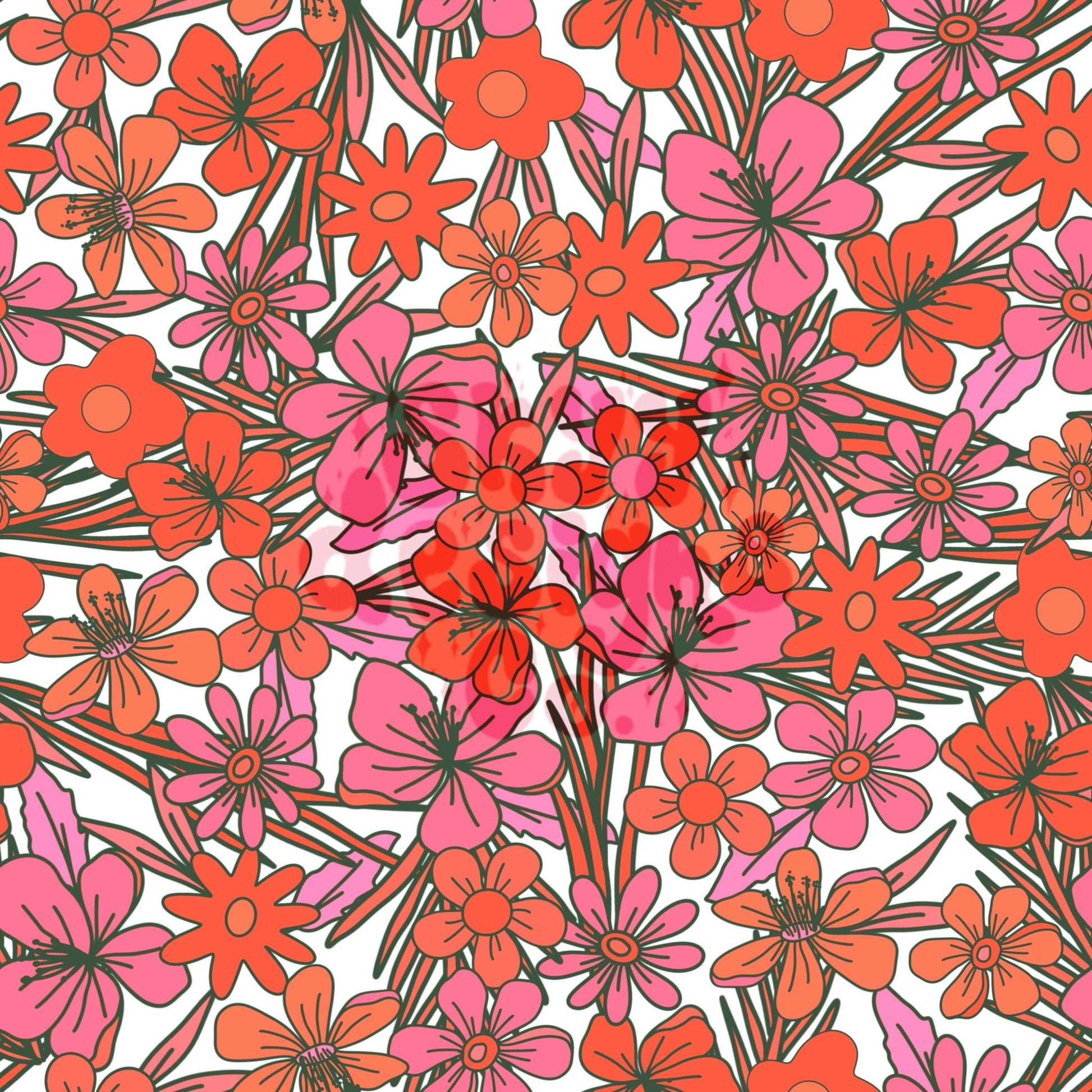 Bright summer floral seamless pattern - SkyyDesignsCo | Seamless Pattern Designs