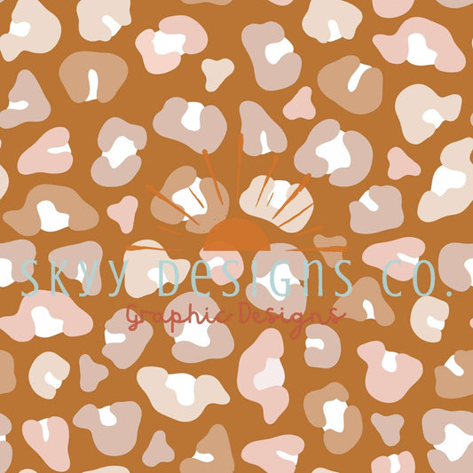 Brown and pink cheetah seamless pattern - SkyyDesignsCo | Seamless Pattern Designs