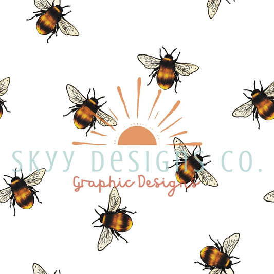 Bumble bees seamless pattern - SkyyDesignsCo | Seamless Pattern Designs