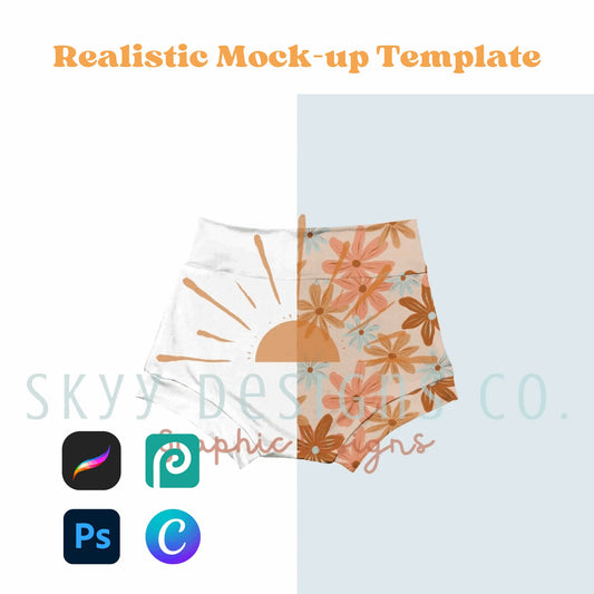 Bummies mockup template - SkyyDesignsCo | Seamless Pattern Designs
