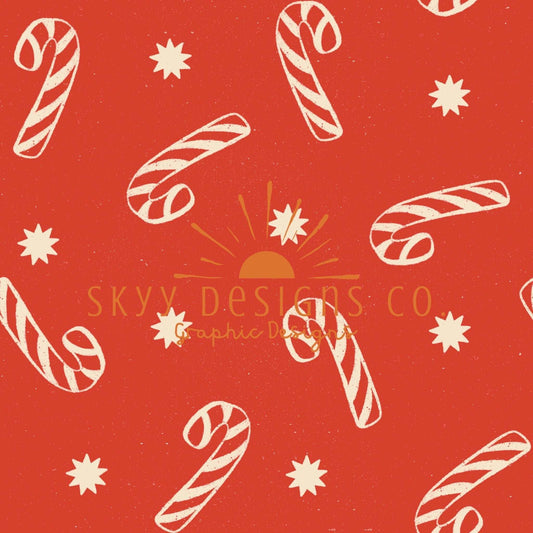 Candy cane seamless pattern for fabrics and wallpapers, Candy cane seamless pattern, winter seamless, Candy cane Christmas seamless files - SkyyDesignsCo | Seamless Pattern Designs