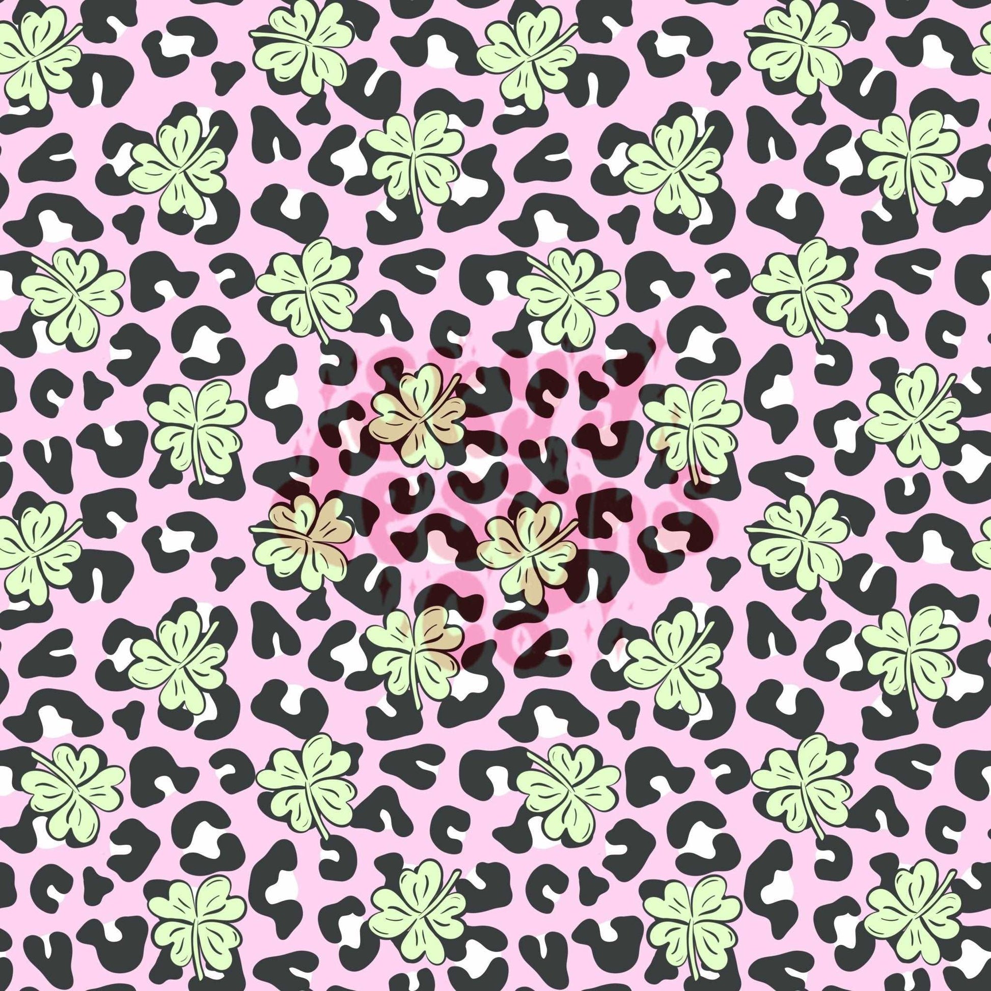 Cheetah shamrock’s seamless pattern - SkyyDesignsCo | Seamless Pattern Designs