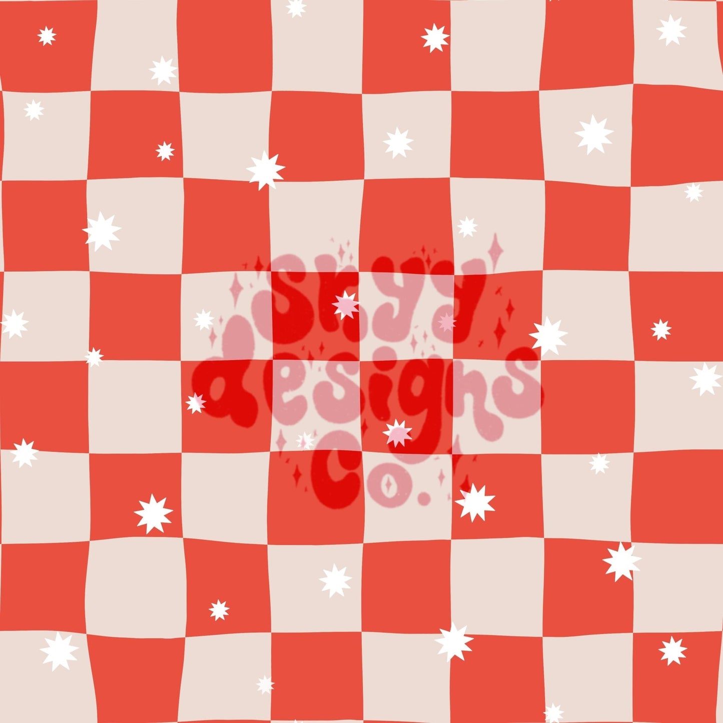 Christmas checkered seamless pattern - SkyyDesignsCo