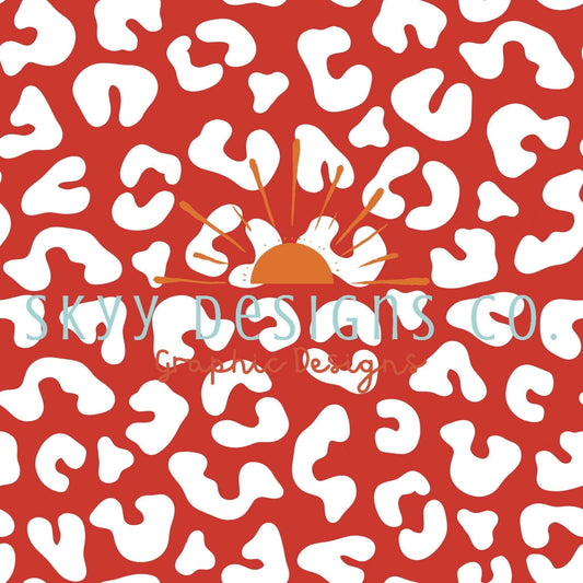 Christmas cheetah seamless pattern - SkyyDesignsCo | Seamless Pattern Designs