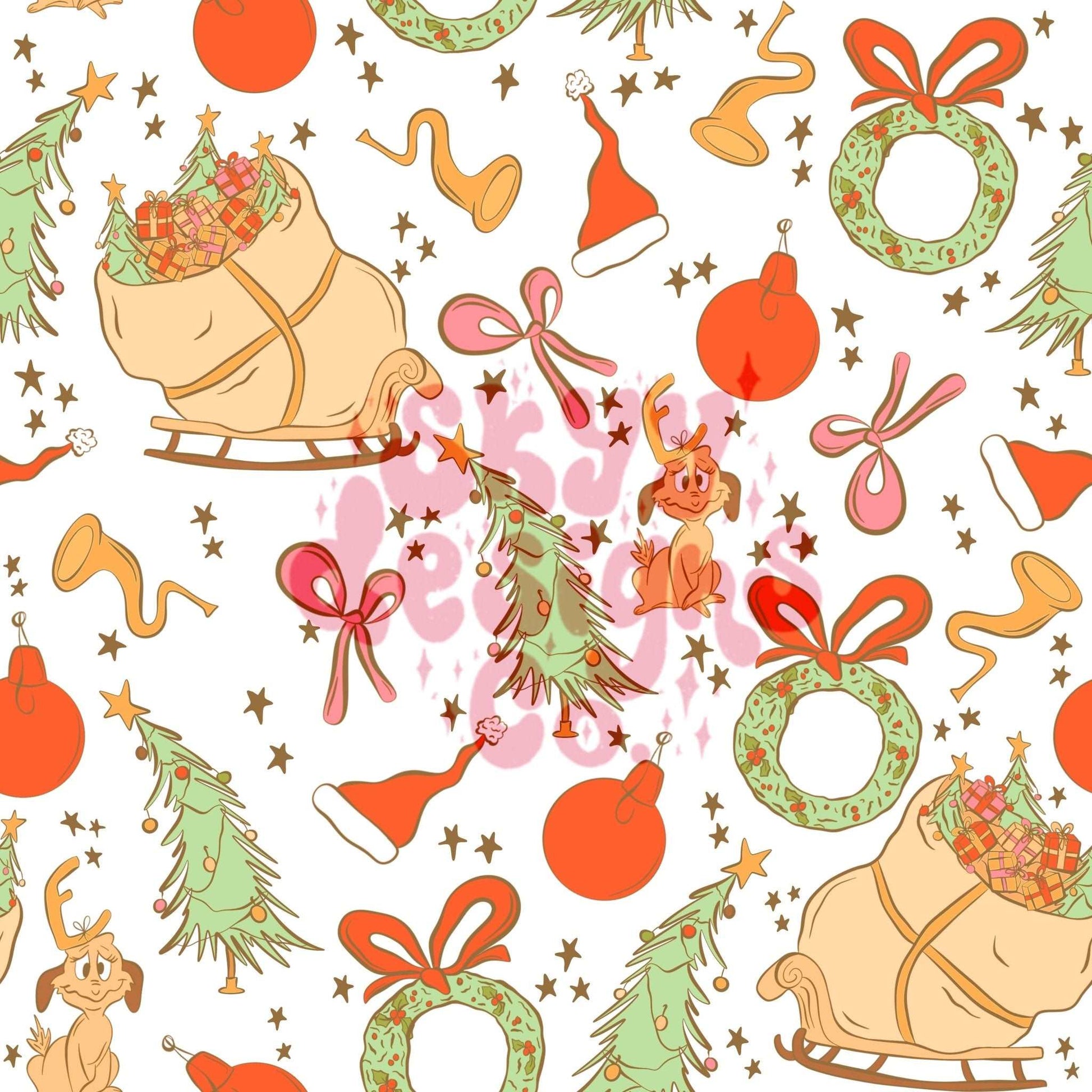 Christmas movie inspired seamless pattern - SkyyDesignsCo | Seamless Pattern Designs