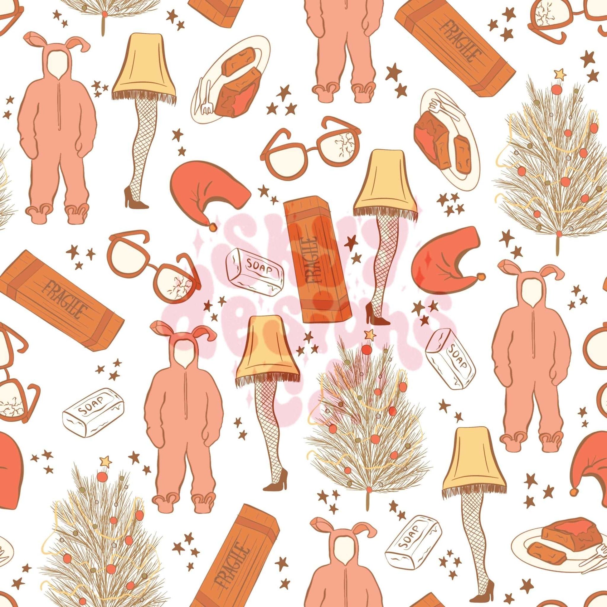 Christmas movie seamless pattern - SkyyDesignsCo | Seamless Pattern Designs
