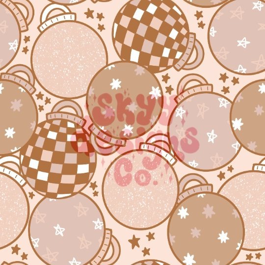 Christmas ornaments seamless repeat patterns - SkyyDesignsCo