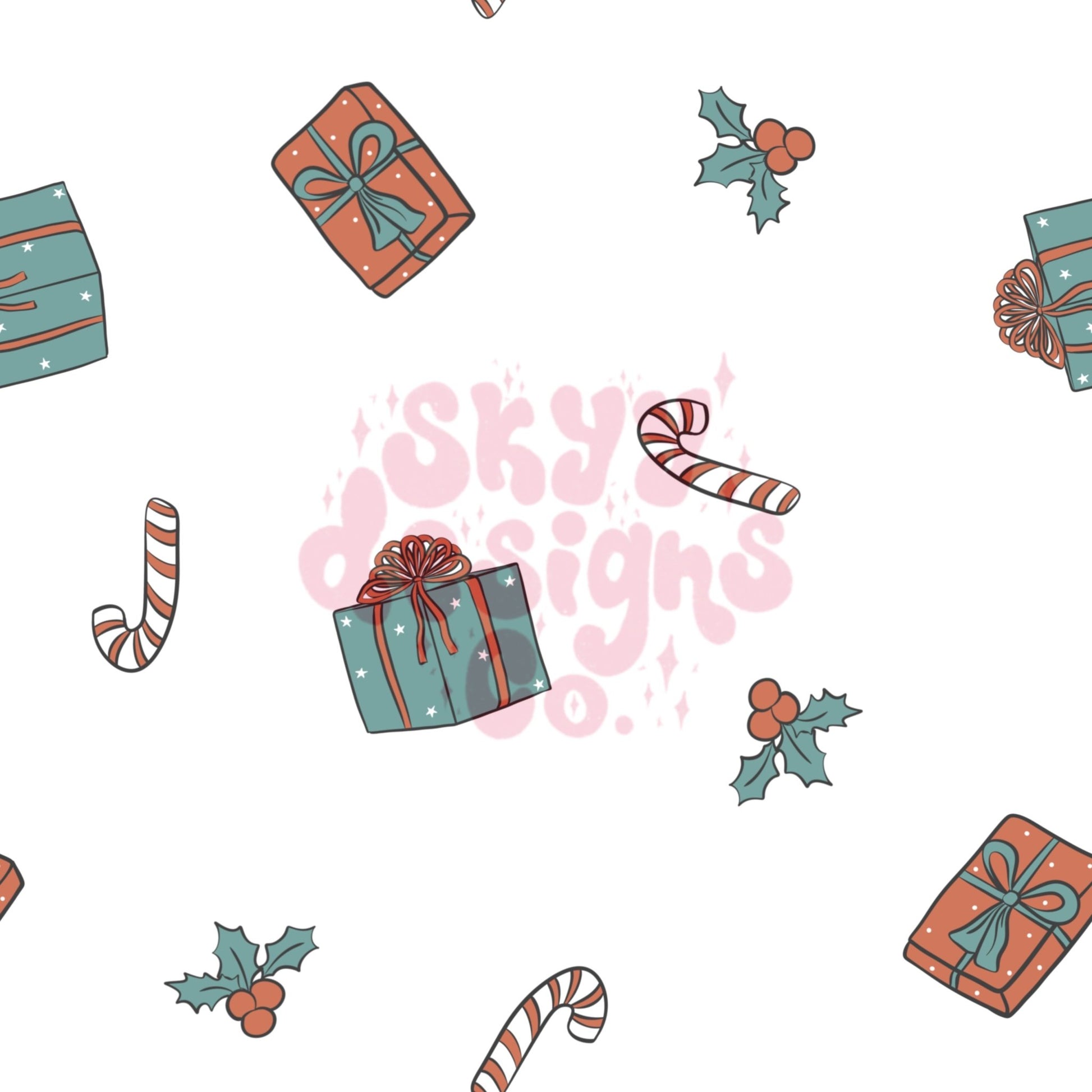 Christmas presents seamless pattern - SkyyDesignsCo | Seamless Pattern Designs