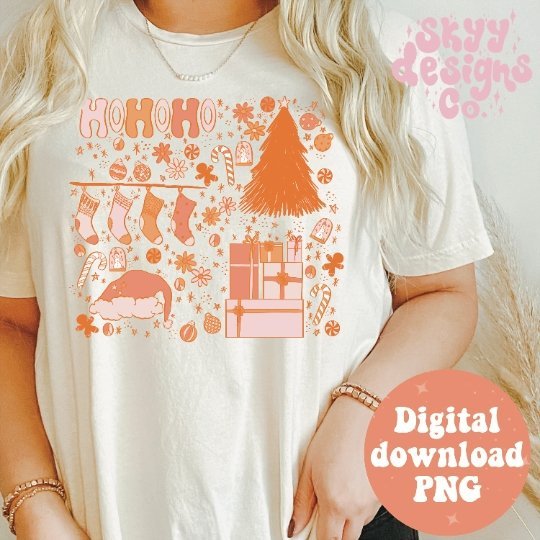 Christmas Trendy PNG sublimation design - SkyyDesignsCo