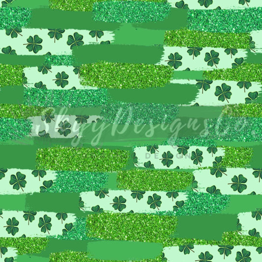 Clover brushstrokes seamless pattern - SkyyDesignsCo | Seamless Pattern Designs