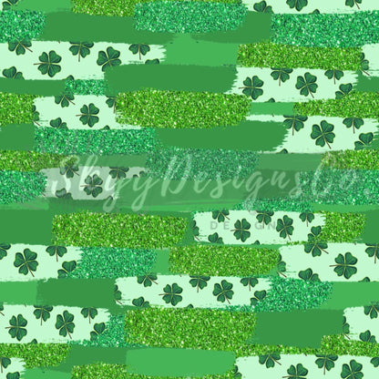 Clover brushstrokes seamless pattern - SkyyDesignsCo | Seamless Pattern Designs