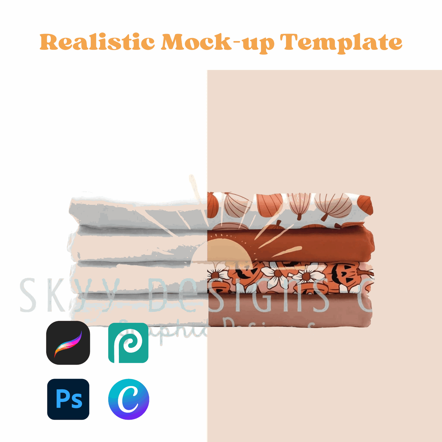 DBP fabric stack mockup template - SkyyDesignsCo | Seamless Pattern Designs