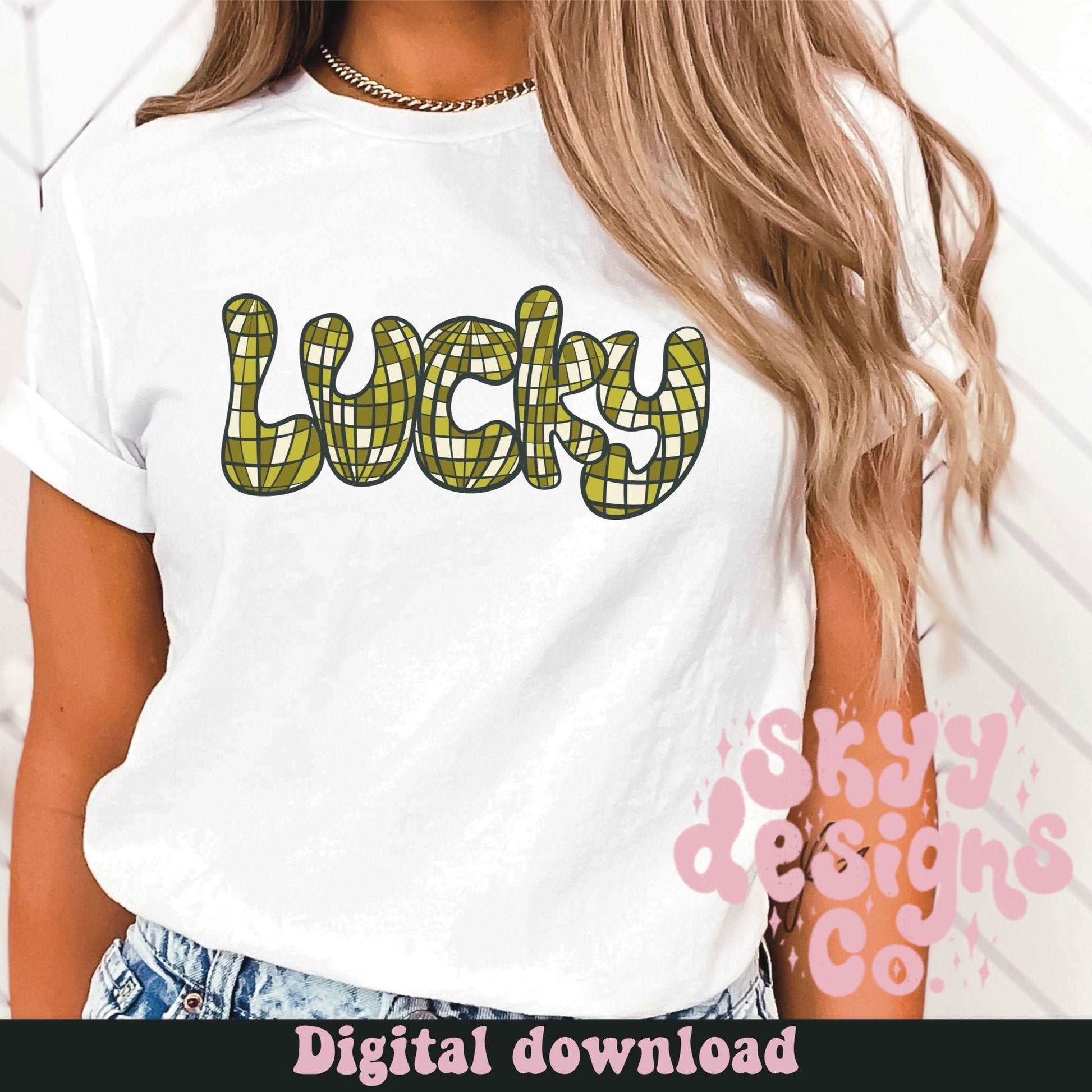 Disco lucky PNG file - SkyyDesignsCo | Seamless Pattern Designs