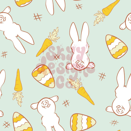 Easter bunny seamless pattern - SkyyDesignsCo | Seamless Pattern Designs
